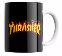 Кружка Trasher/Трэшер/Американский журнал/логотип/logo/в подарок/с принтом. 330 мл