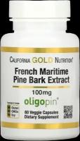 French Maritime Pine Bark Extract, Oligopin, 100 mg, 60 капсул