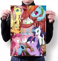 Плакат MIGOM А3+ Принт "My Little Pony, Май Литл Пони" - 1 / Без рамы