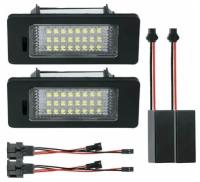 LED подсветка номера Skoda Fabia Oktavia Rapid Superb Yeti светодиодная 2шт OEM 8T0943021