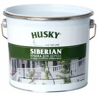 Краска алкидная (А) HUSKY Siberian для дерева на льняном масле полуматовая белый 9 л 9 кг