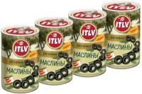 Маслины ITLV резаные, ж/б, 314 мл*4 шт