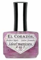 EL Corazon Perfect Nails №427 Восстановитель с хитозаном "Ideal manicure 4 in 1" 16 мл