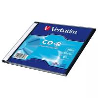 Диск cd-r verbatim 700mb 52x extra protection slim case 1шт