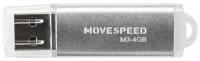 USB Flash Drive 4Gb - Move Speed M3 Silver M3-4G