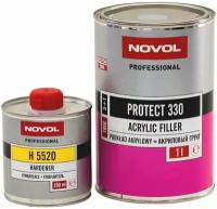 Грунт акриловый Novol Protect 330 5+1 Acrylic Filler светло-серый 1 л. с отвердителем 0,2 л