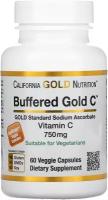 California Gold Nutrition Buffered Vitamin C капс., 750 мг, 60 шт