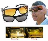 Солнцезащитные водительские очки HD Vision Wrap Arounds /антибликовые очки для водителя 2шт. в комплекте /Мужские, женские / Очки антиблик