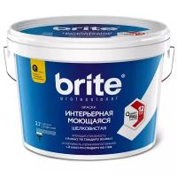 Краска акриловая brite Professional интерьерная шелковистая белый 9 л 13 кг