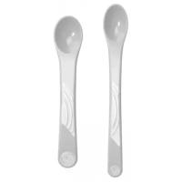 Ложки Twistshake для кормления Feeding Spoon с 4 мес. 2 шт. пастельный серый