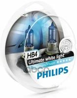 Лампа Hb4 12V- 55W (P22d) (Белый Холод. свет-Голуб. оттен.) Diamond Vision (2Шт) Philips арт. 9006DVS2