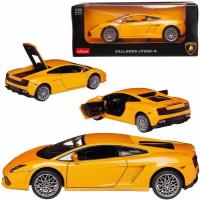 Машина металлическая Rastar масштаб 1:20, Lamborghini Gallardo LP560-4, желтая, двери и багажник открываются (34500Y)