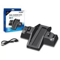 Dobe Подставка с функцией зарядки геймпадов Dual Charging Dock для Playstation 4/4 Pro (TP4-805), черный, 1 шт