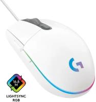 Игровая мышь Logitech G102 LightSync White (910-005824)