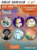 Значки на рюкзак Adventure Time Fionna and Cake