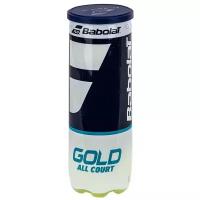 Мяч теннисный BABOLAT Gold All Court 3B, 3 шт., арт.501086