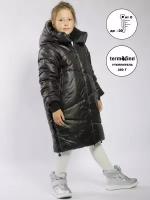 Пальто зимнее для девочек ORSO BIANCO Твини TF300 гр. размер 140 черный