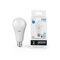 Светодиодная лампа Gauss Elementary A70 25W 2150lm 6500K E27 LED 1/10/50