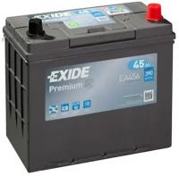 Exide ea456 premium_аккумулят. батарея! 14.7/13.1 (+адаптер)евро 45ah 390a 237/136/227 carbon boost