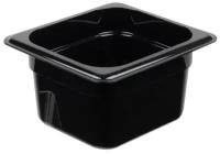 Гастроемкость Cambro Camwear GN 1/6-100 поликарбонат, черная 1,6 л