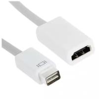 Адаптер-переходник с Mini DVI на HDMI (для подключения цифровых мониторов к компьютерам), белый