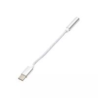 Переходник/адаптер Atcom USB Type-C - jack 3.5 mm (AT2809), 0.1 м, серебристый