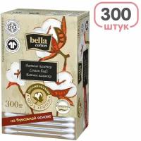 Ватные палочки Bella cotton органический хлопок 300шт