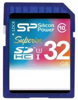 Карта памяти 32Gb SD Silicon Power (SP032GBSDHCU3V10)