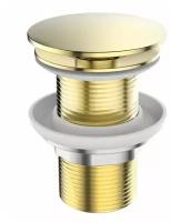Донный клапан BelBagno BB-SC-ORO Донный клапан с системой "Клик-клак" без перелива, золото