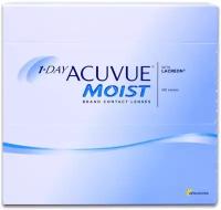 Контактная линза: 1-Day Acuvue Moist (1уп=180шт) R:=9.0 D:=-00,75