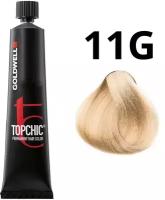 Goldwell TOPCHIC TUBA 11-G, Cтойкая крем-краска для волос, Светлый золотистый блондин, 60 мл