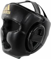 Шлем боксерский adidas Speed Super Pro Training Extra Protect черно-золотой (размер S, черно-золотой) S