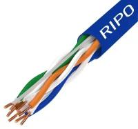 Кабель витая пара для локальной сети LAN UTP4 CAT6 23AWG Cu RIPO 25 метров 001-112017-25