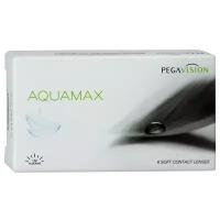 Контактные линзы Pegavision Aquamax, 6 шт., R 8,6, D -1, прозрачный, 1 уп