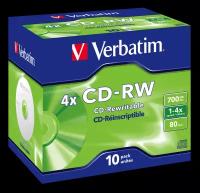 Диск CD-RWVerbatim700Mb 4x, 10 шт