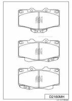 Колодки Тормозные, Передние (С Антискрипной Пластиной) Kashiyama арт. D2160MH