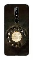 Силиконовый чехол на Nokia 5.1 Plus (X5) / Нокиа 5.1 Плюс Старинный телефон
