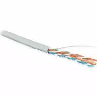 Кабель витая пара Hyperline U/UTP, категория 5e, 4 пары (24 AWG), одножильный (solid), LSZH, UUTP4-C5E-S24-IN-LSZH-GY-100