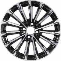 Диски автомобильные KDW KD1610 R16x6.5 4x100 ET50 CB60.1 Black_Front_Polished