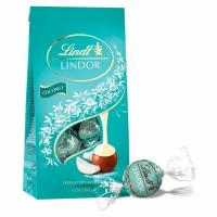 Шоколадные конфеты Lindt Lindor с кокосовой начинкой в пакете 136 г (Германия)