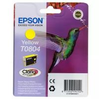 Картридж Epson C13T08044011, 620 стр, желтый, блистер