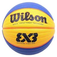 Мяч баск. WILSON FIBA3x3 Official, арт. WTB0533XB, р.6, синт. PU, бутил. камера, сине-желтый