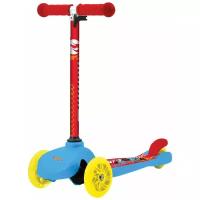 Детский 3-колесный городской самокат 1 TOY Т17070 Hot Wheels, красный/голубой