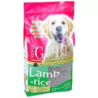 Корм сухой Nero Gold для Взрослых собак с ягненком и рисом, 12 кг