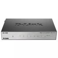 Коммутатор D-Link DES-1008D/L2B (8 портов Ethernet 10/100 Мбит/сек, 1.6 Гбит/сек, Auto MDI/MDIX, Jumbo Frame, IEEE 802.1p) (DES-1008D/L2B)