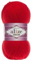 Пряжа Alize Cotton Gold (Коттон Голд) - 1 шт Цвет: 56 красный 55% хлопок, 45% акрил 100г 330м