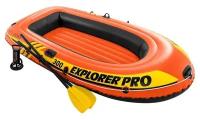 Лодка Explorer pro 300, 3-местная, 244 х 117 х 36 см, вёсла, ручной насос, до 200 кг, 58358NP INTEX