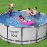 Bestway Круглый каркасный бассейн Bestway Steel Pro Max 396*122 см, фильтр-насос, аксессуары 5618W