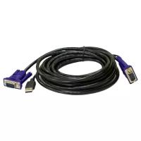 D-Link DKVM-CU5/B1A Кабель KVM длиной 5 м с разъемами VGA и USB