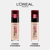 L'Oreal Paris, Стойкий тональный крем INFAILLIBLE СВЕЖИЙ ТОН с UV-защитой, оттенок 30, SPF 25, 30 мл